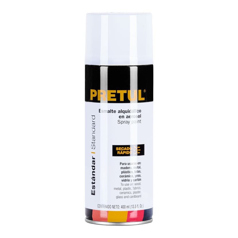 PINTURA EN AEROSOL, BLANCO BRILLANTE, PRETUL — Pretul