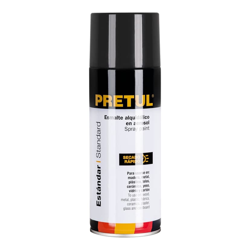 PINTURA (ESMALTE ACRÍLICO) EN AEROSOL, GRIS OBSCURO — Pretul