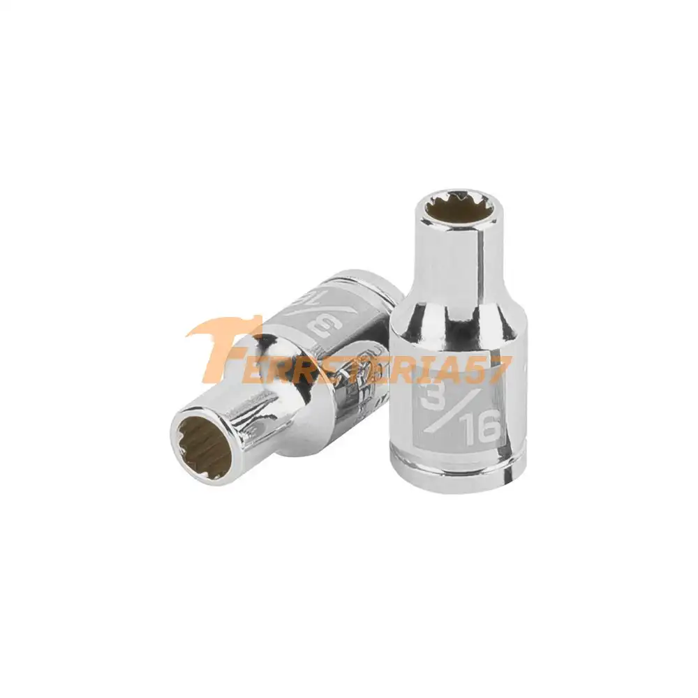 Dado de 3/16', 12 puntas, cuadro 1/4', Truper - 100873 - D-1406-B