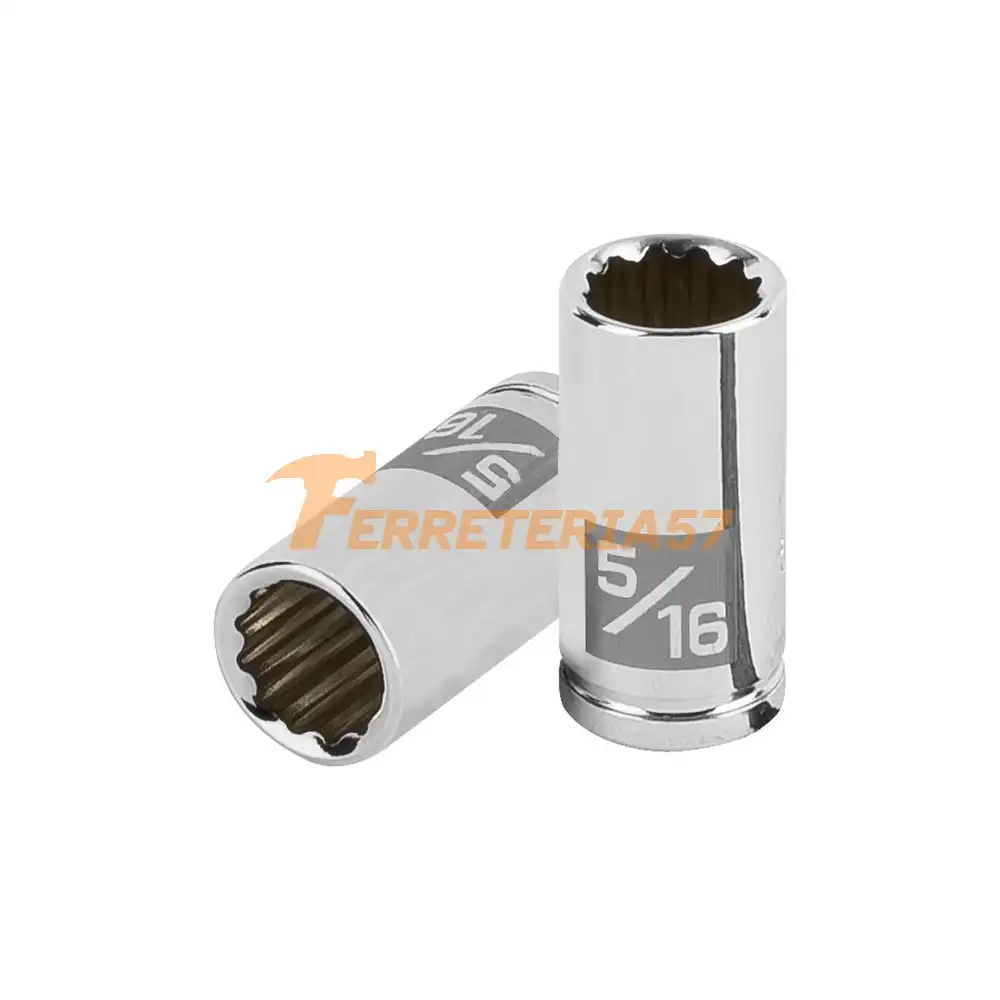 Dado de 5/16', 12 puntas, cuadro 1/4', Truper - 100878 - D-1410-B