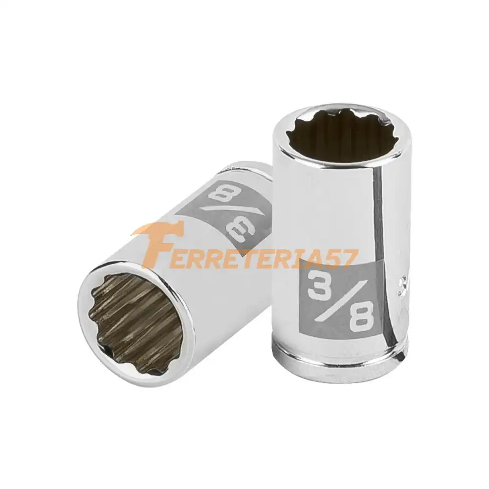 Dado de 3/8', 12 puntas, cuadro 1/4', Truper - 100961 - D-1412-B