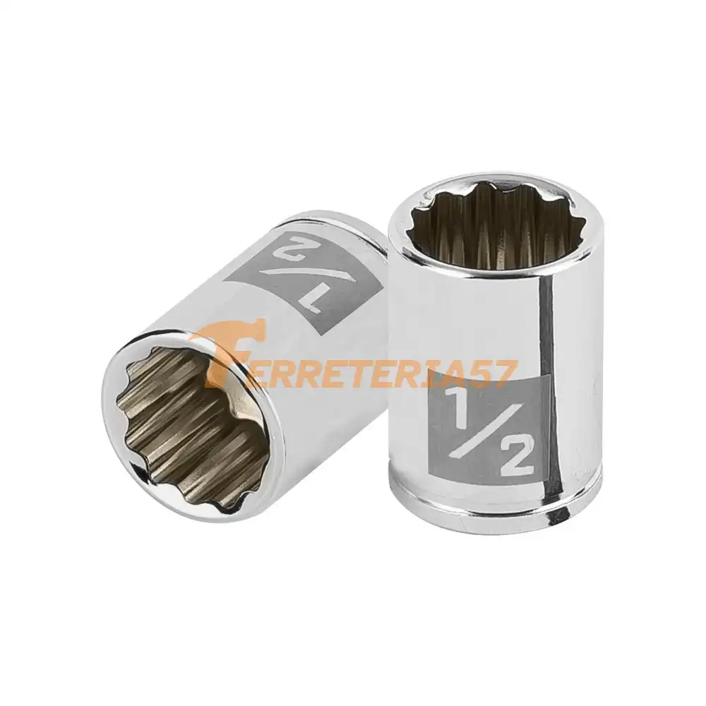 Dado de 1/2', 12 puntas, cuadro 1/4', Truper - 100964 - D-1416-B