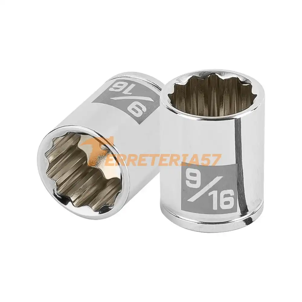 Dado de 9/16', 12 puntas, cuadro 1/4', Truper - 100965 - D-1418-B