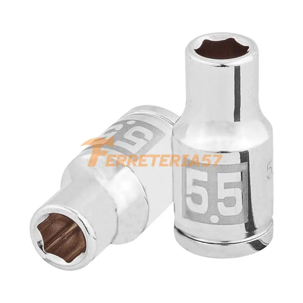 Dado de 5.5 mm, 6 puntas, cuadro 1/4', Truper - 100966 - D-14055-M