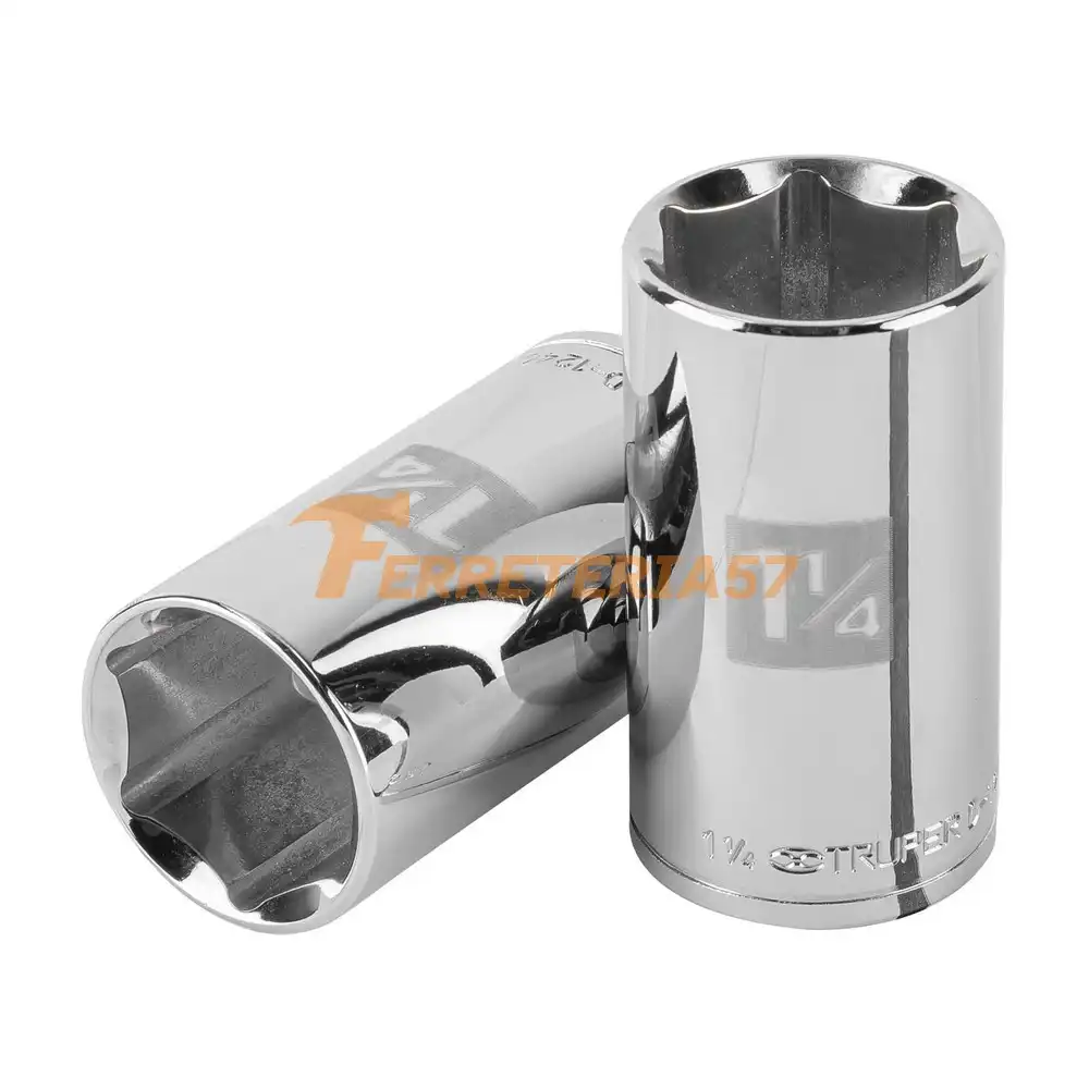 Dado largo de 1-1/4', 6 puntas, cuadro 1/2', Truper - 101000 - D-1240-HL