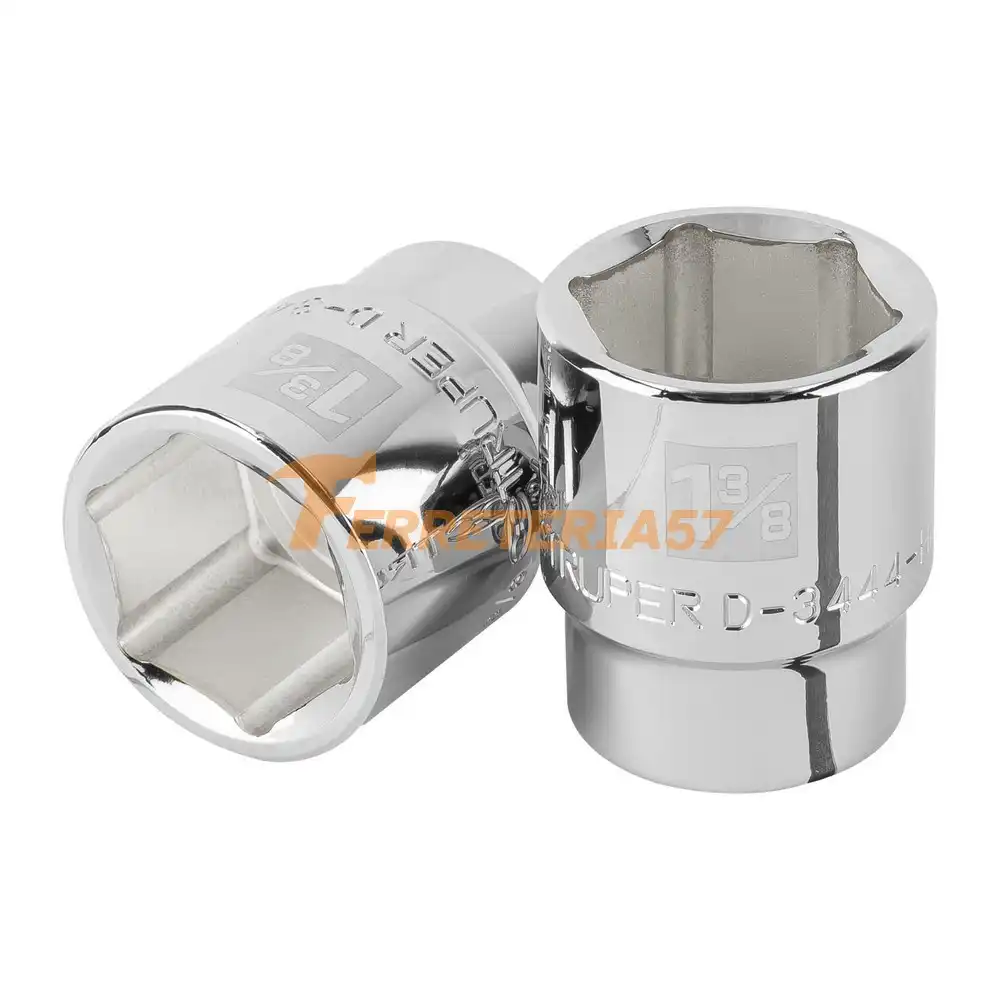 Dado de 1-3/8', 6 puntas, cuadro 3/4', Truper - 101017 - D-3444-H