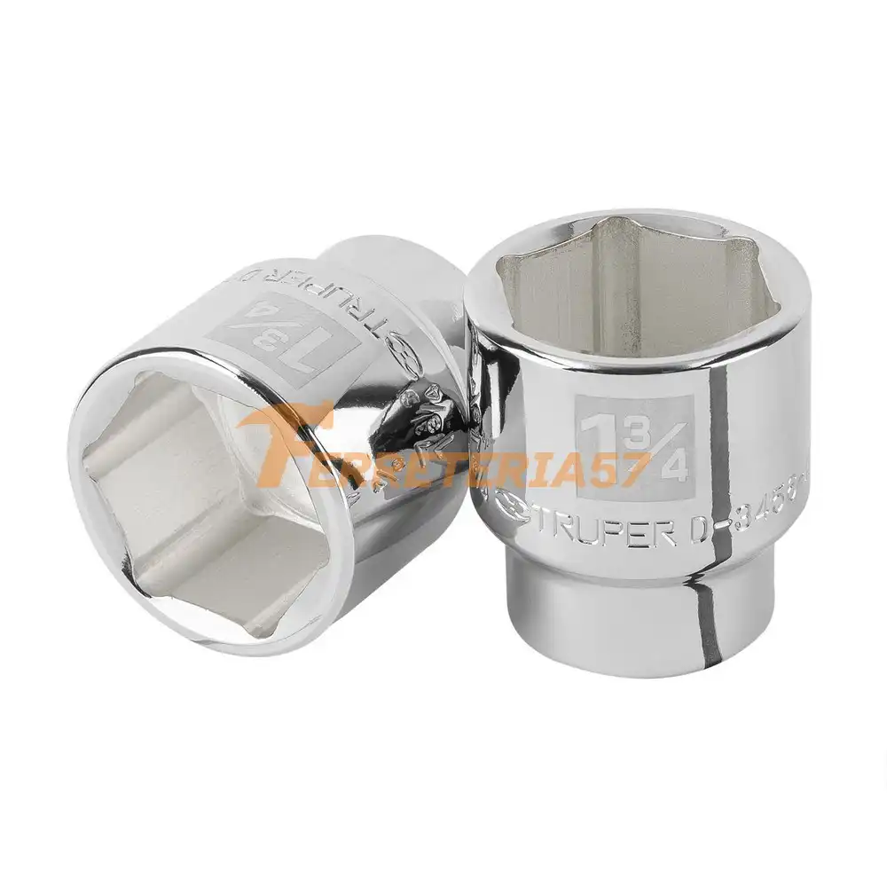 Dado de 1-3/4', 6 puntas, cuadro 3/4', Truper - 101018 - D-3456-H