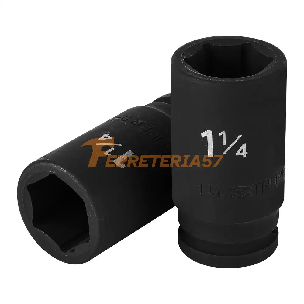 Dado largo de impacto de 1-1/4', 6 puntas, cuadro 3/4' - 12438 - D-7520-L
