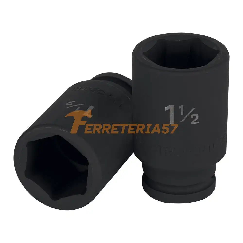 Dado largo de impacto de 1-1/2', 6 puntas, cuadro 3/4' - 12442 - D-7524-L