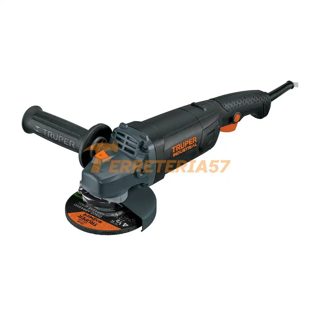 Esmeriladora angular 4-1/2', 1250W, TRUPER INDUSTRIAL - 12873 - ESMA-4512N