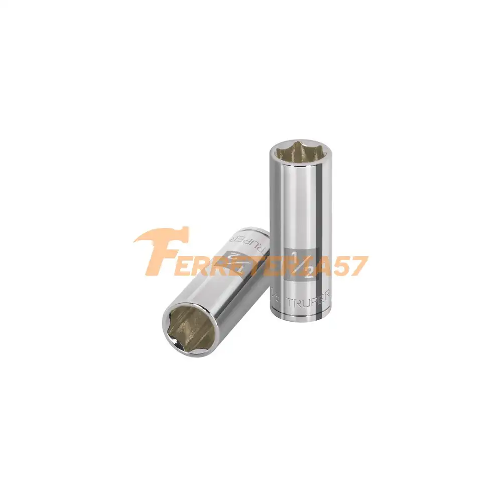 Dado largo de 1/2', 6 puntas, cuadro 1/4', Truper - 13188 - D-1416-L