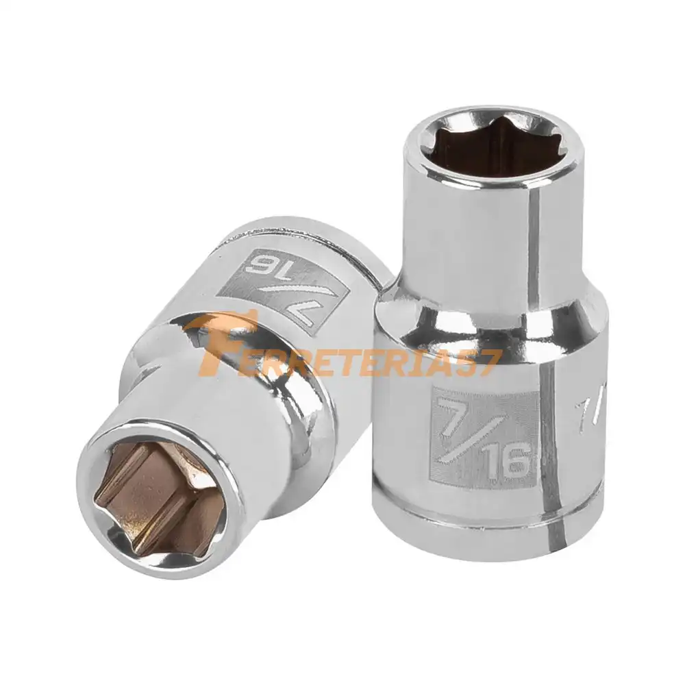 Dado de 7/16', 6 puntas, cuadro 1/2', Truper - 13231 - D-1214-H