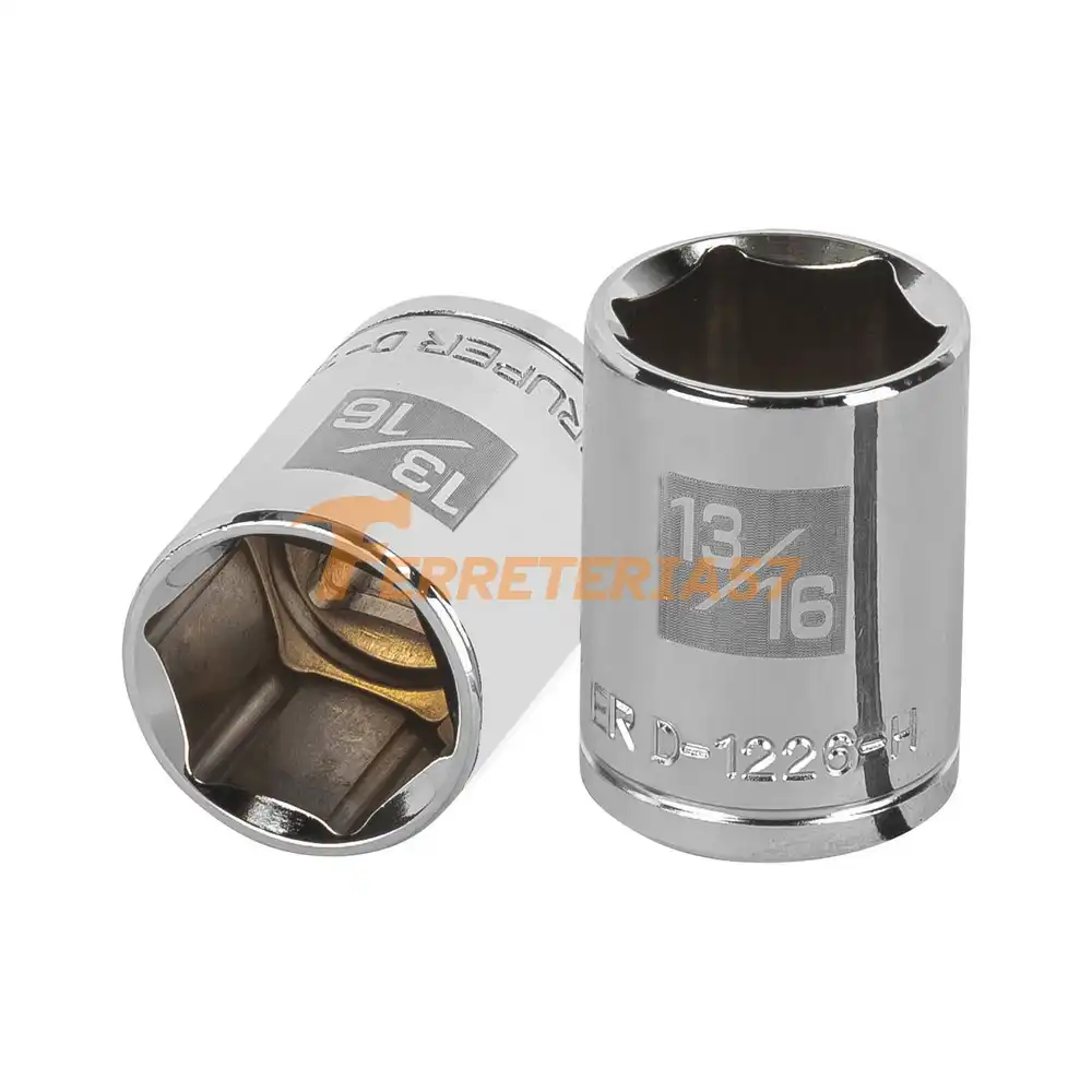 Dado de 13/16', 6 puntas, cuadro 1/2', Truper - 13237 - D-1226-H