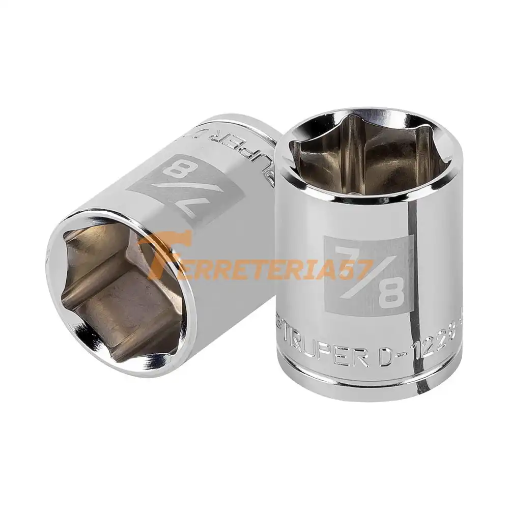 Dado de 7/8', 6 puntas, cuadro 1/2', Truper - 13238 - D-1228-H