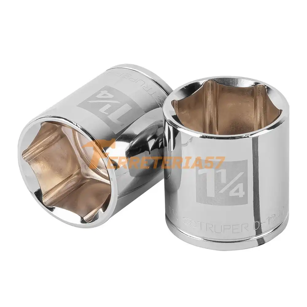 Dado de 1-1/4', 6 puntas, cuadro 1/2', Truper - 13244 - D-1240-H