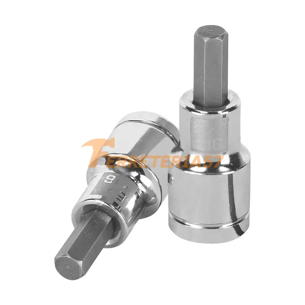 Dado punta hexagonal de 5/16', cuadro 1/2', Truper - 13252 - D-1241-5/16