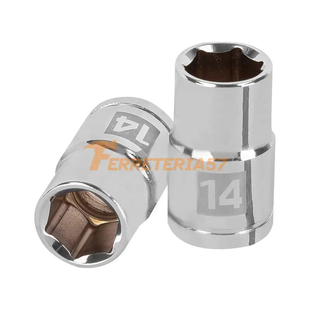 Dado de 14 mm, 6 puntas, cuadro 1/2', Truper - 13264 - D-1214-M