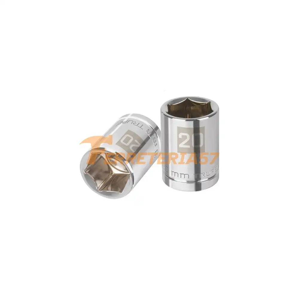 Dado de 20 mm, 6 puntas, cuadro 1/2', Truper - 13270 - D-1220-M