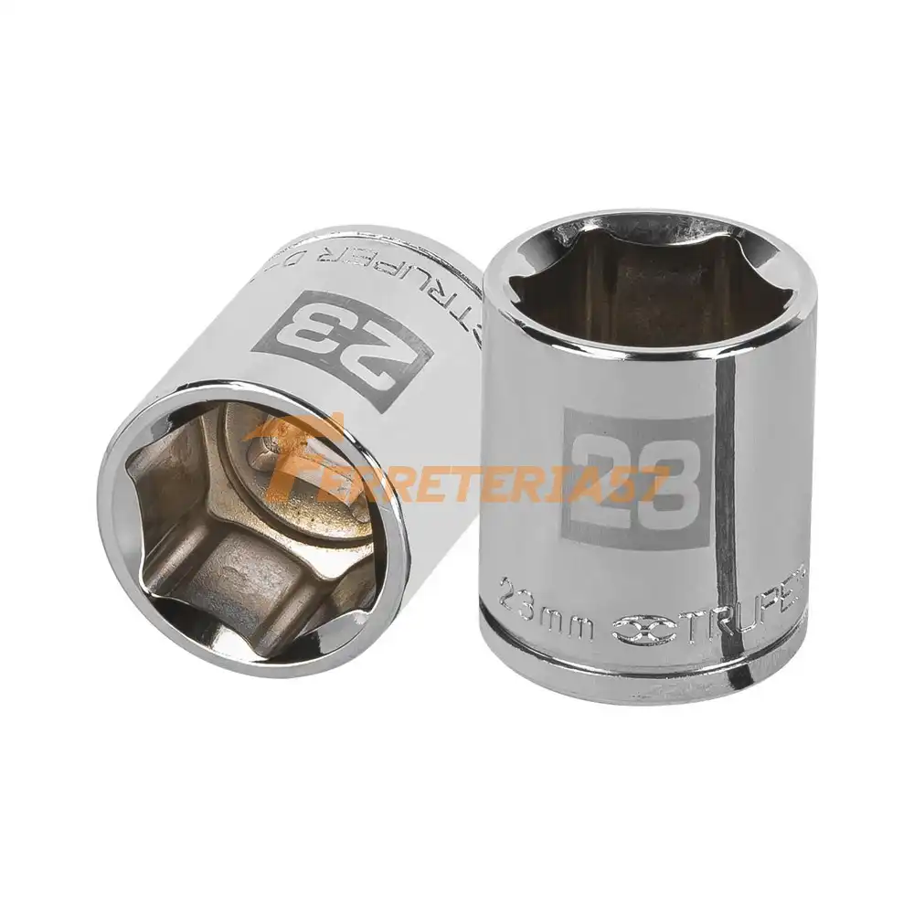 Dado de 23 mm, 6 puntas, cuadro 1/2', Truper - 13273 - D-1223-M