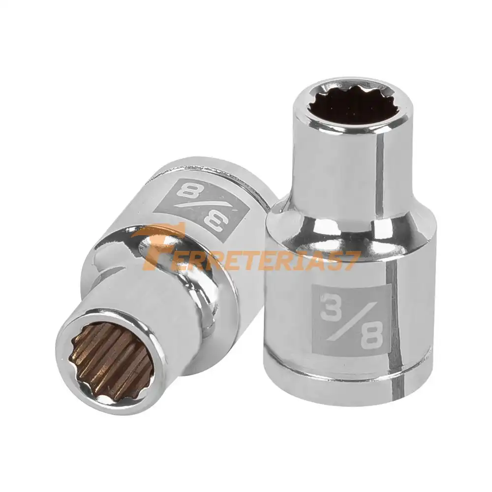Dado de 3/8', 12 puntas, cuadro 1/2', Truper - 13300 - D-1212