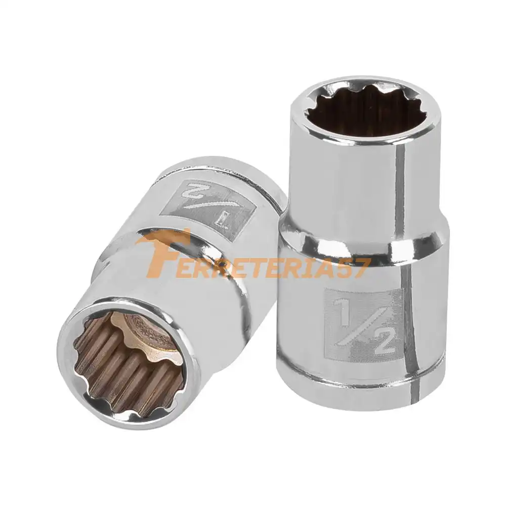 Dado de 1/2', 12 puntas, cuadro 1/2', Truper - 13302 - D-1216