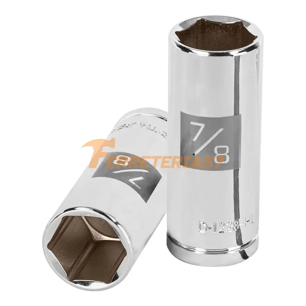 Dado largo de 7/8', 6 puntas, cuadro 1/2', Truper - 13331 - D-1228-HL