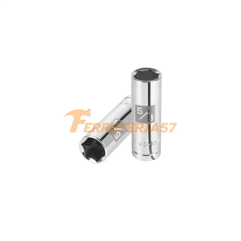 Dado largo para bujía de 5/8', 6 puntas, cuadro de 1/2' - 13365 - D-1220-50L