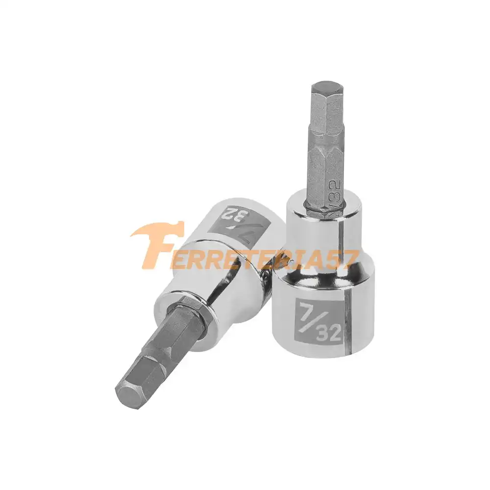 Dado punta hexagonal de 7/32', cuadro 3/8', Truper - 13464 - D-4990-7/32