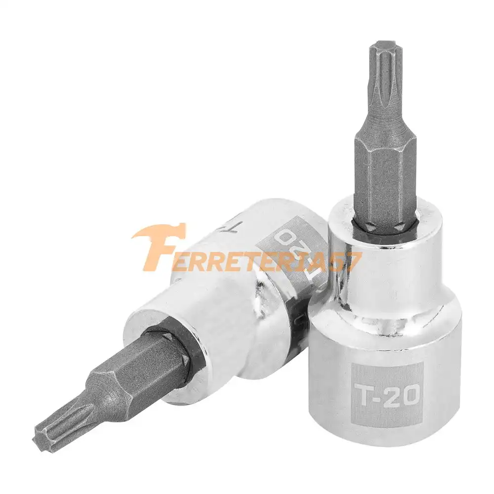 Dado punta torx T-20, cuadro 3/8', Truper - 13570 - D-523920-W