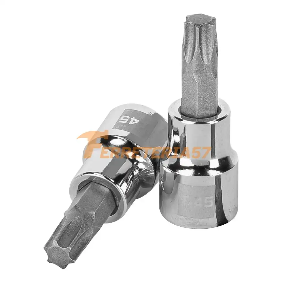 Dado punta torx T-45, cuadro 3/8', Truper - 13575 - D-523945-W