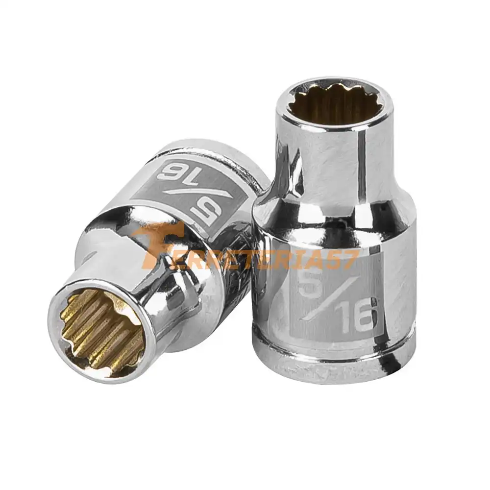 Dado de 5/16', 12 puntas, cuadro 3/8', Truper - 13581 - D-3810