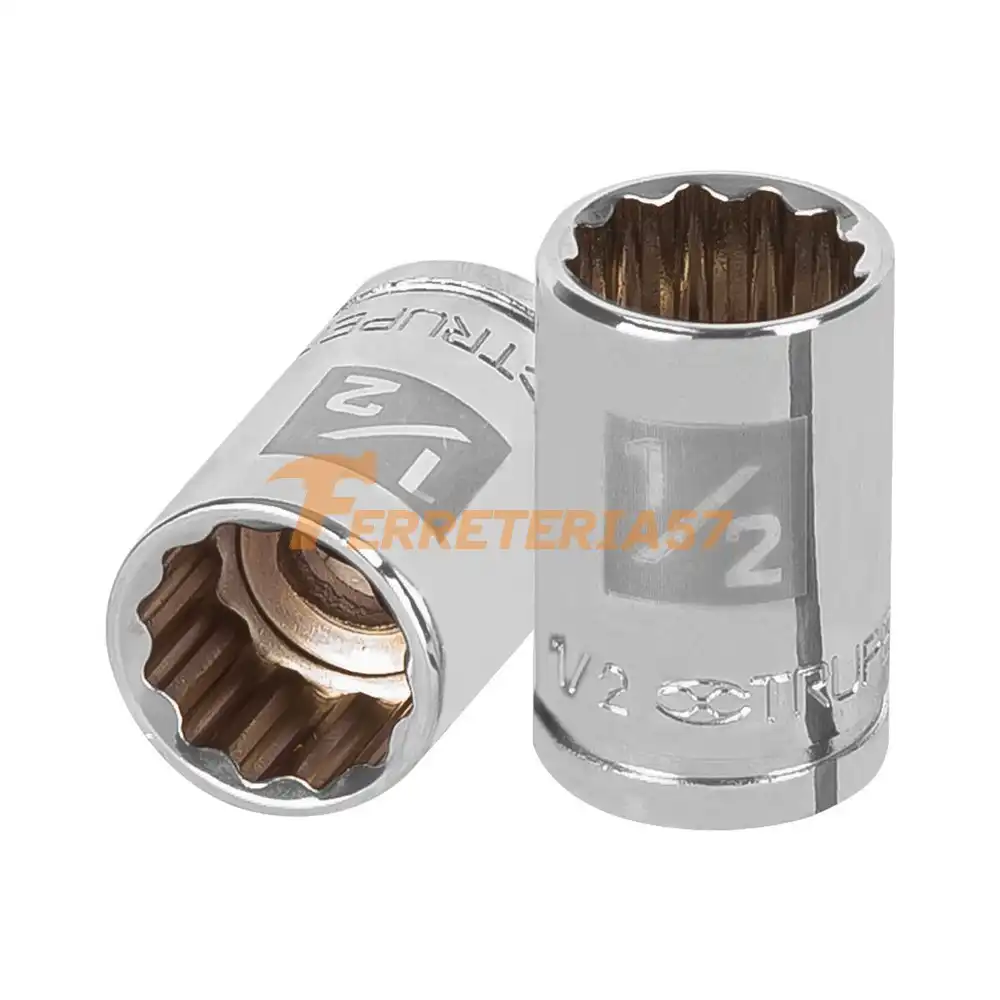 Dado de 1/2', 12 puntas, cuadro 3/8', Truper - 13584 - D-3816