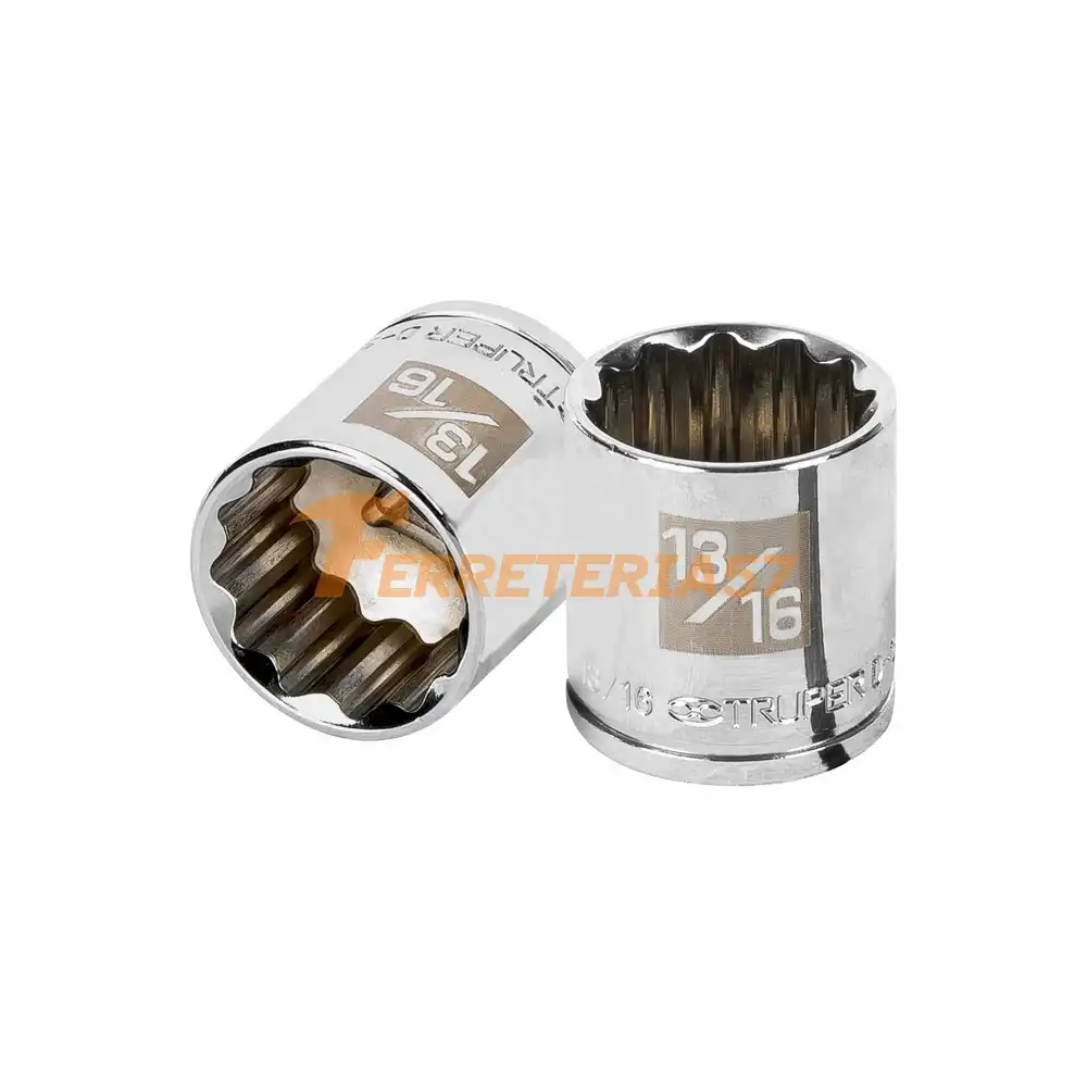 Dado de 13/16', 12 puntas, cuadro 3/8', Truper - 13589 - D-3826