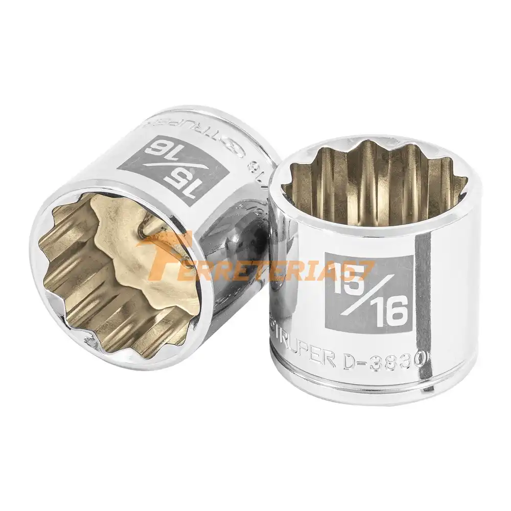 Dado de 15/16', 12 puntas, cuadro 3/8', Truper - 13591 - D-3830