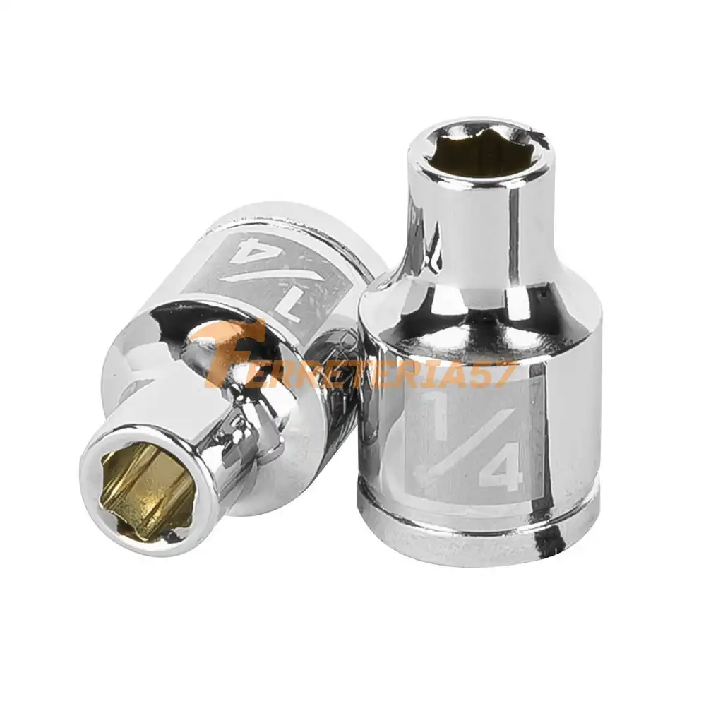 Dado de 1/4', 6 puntas, cuadro 3/8', Truper - 13605 - D-3808-H
