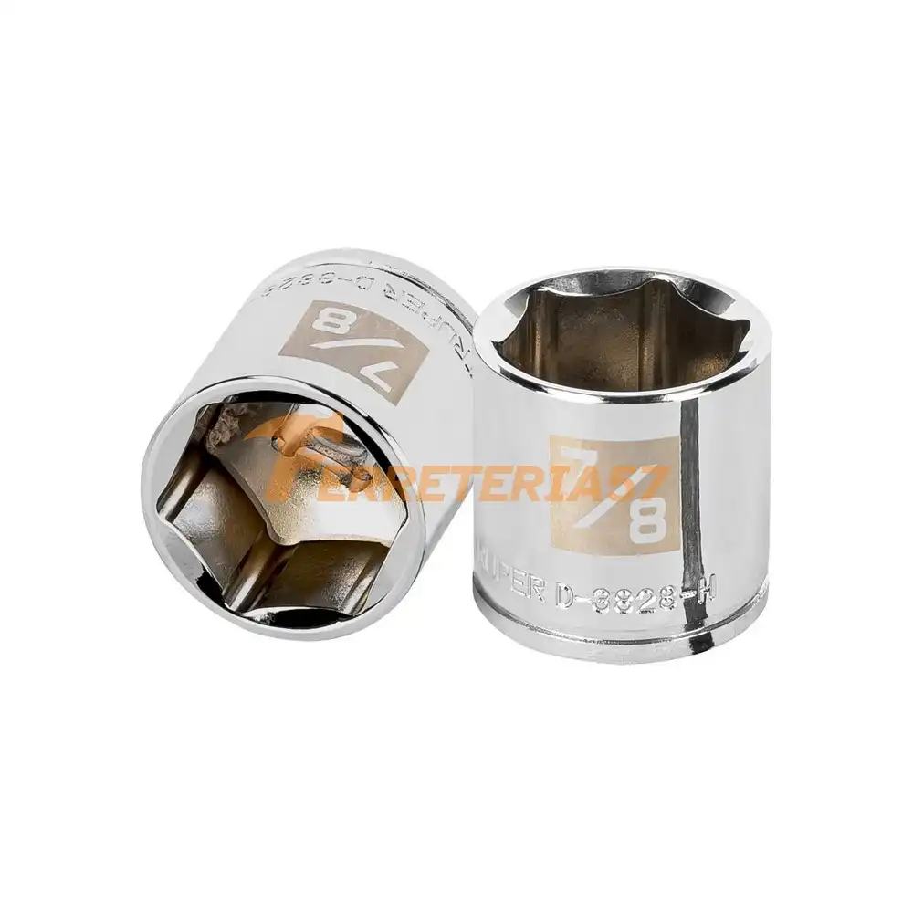 Dado de 7/8', 6 puntas, cuadro 3/8', Truper - 13615 - D-3828-H