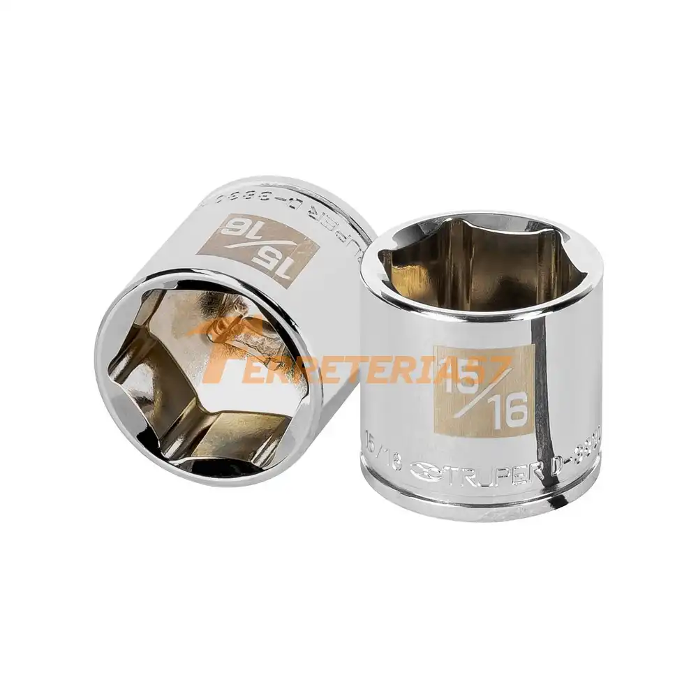 Dado de 15/16', 6 puntas, cuadro 3/8', Truper - 13616 - D-3830-H