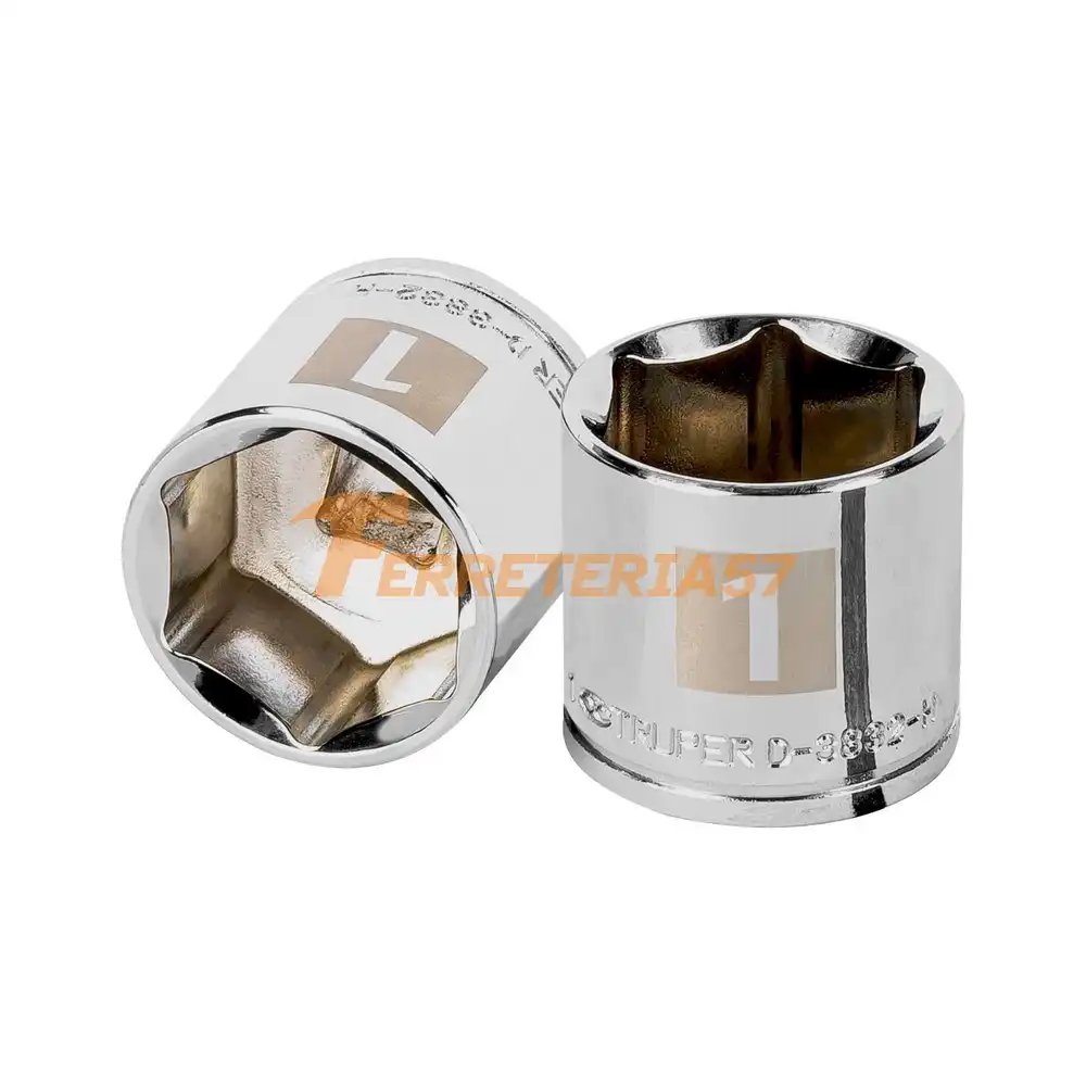 Dado de 1', 6 puntas, cuadro 3/8', Truper - 13617 - D-3832-H