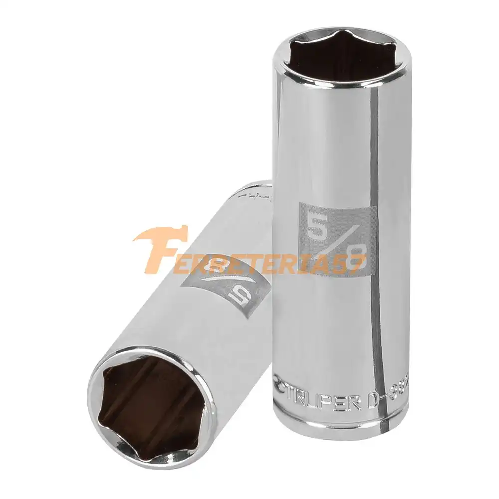 Dado largo de 5/8', 6 puntas, cuadro 3/8', Truper - 13716 - D-3820-HL