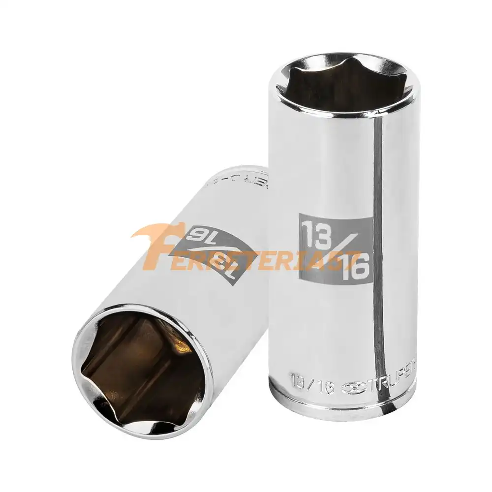 Dado largo de 13/16', 6 puntas, cuadro 3/8', Truper - 13719 - D-3826-HL