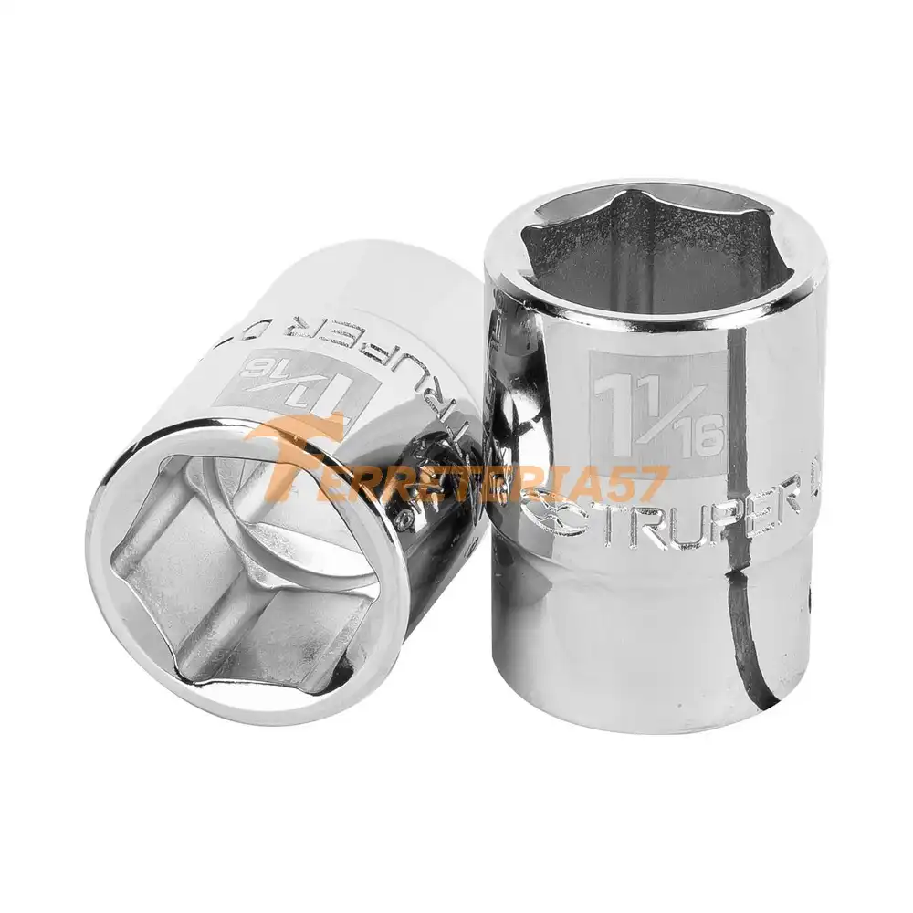 Dado de 1-1/16', 6 puntas, cuadro 3/4', Truper - 13825 - D-3434-H