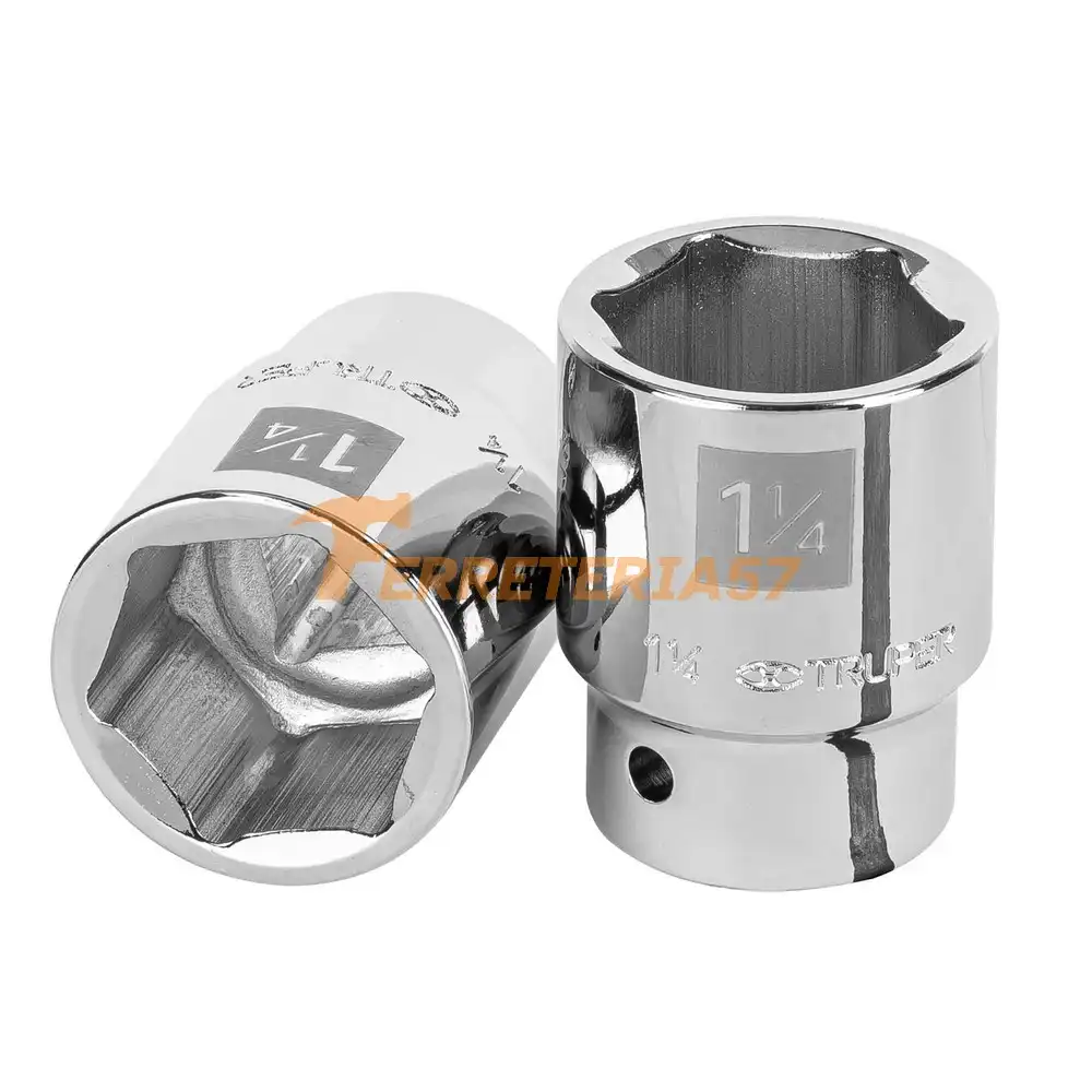Dado de 1-1/4', 6 puntas, cuadro 3/4', Truper - 13828 - D-3440-H