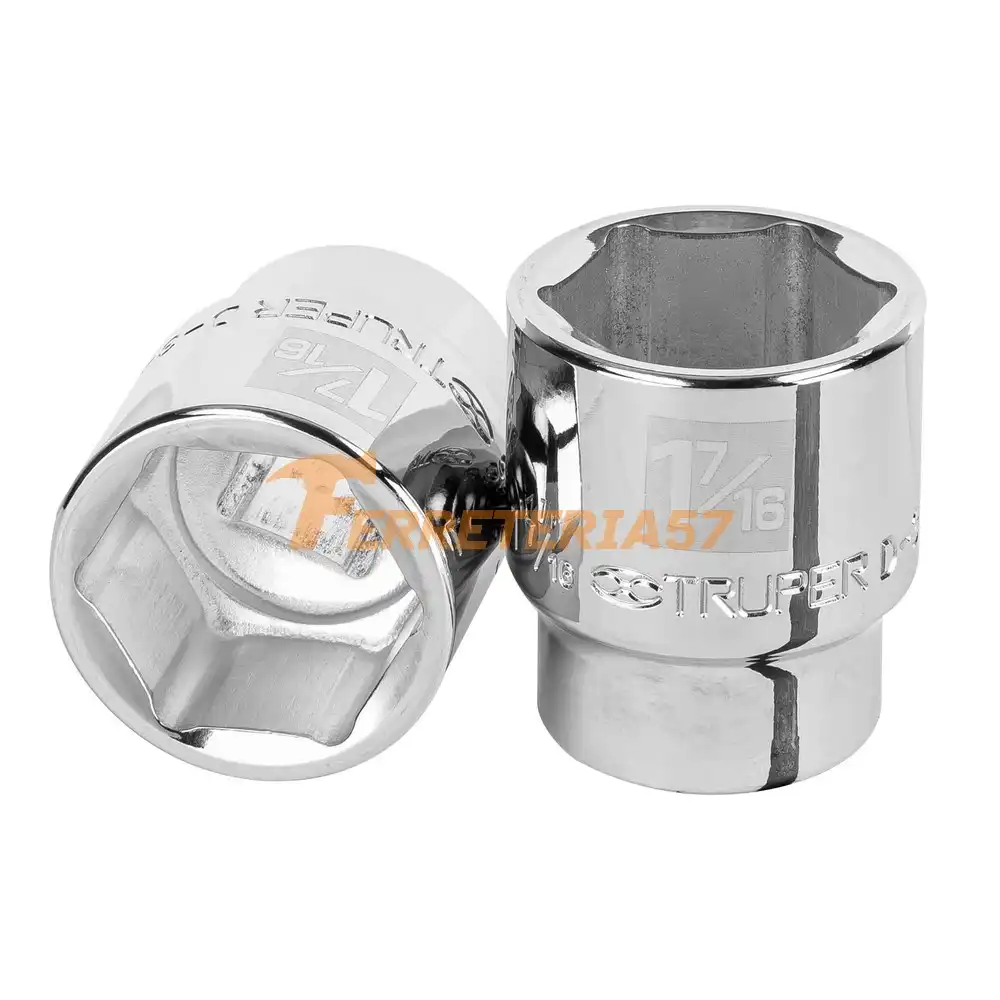 Dado de 1-7/16', 6 puntas, cuadro 3/4', Truper - 13831 - D-3446-H
