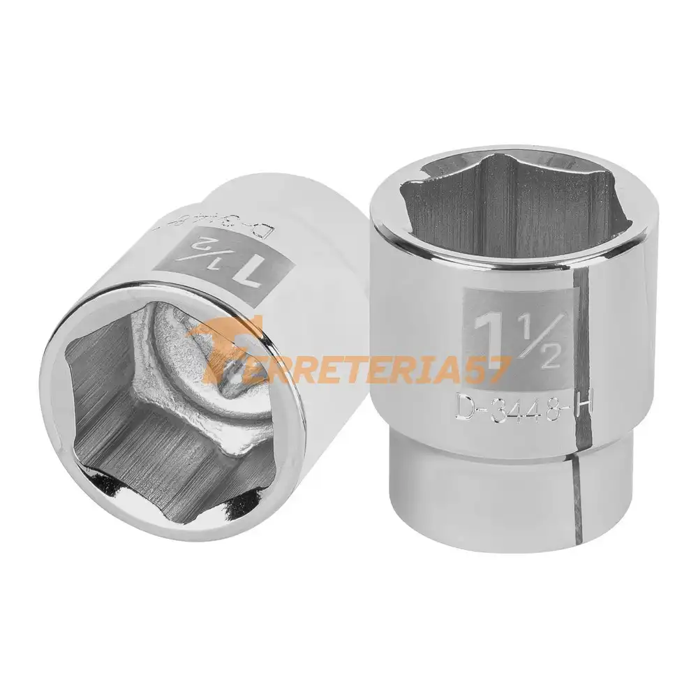 Dado de 1-1/2', 6 puntas, cuadro 3/4', Truper - 13832 - D-3448-H