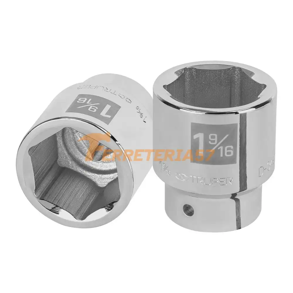 Dado de 1-9/16', 6 puntas, cuadro 3/4', Truper - 13833 - D-3450-H