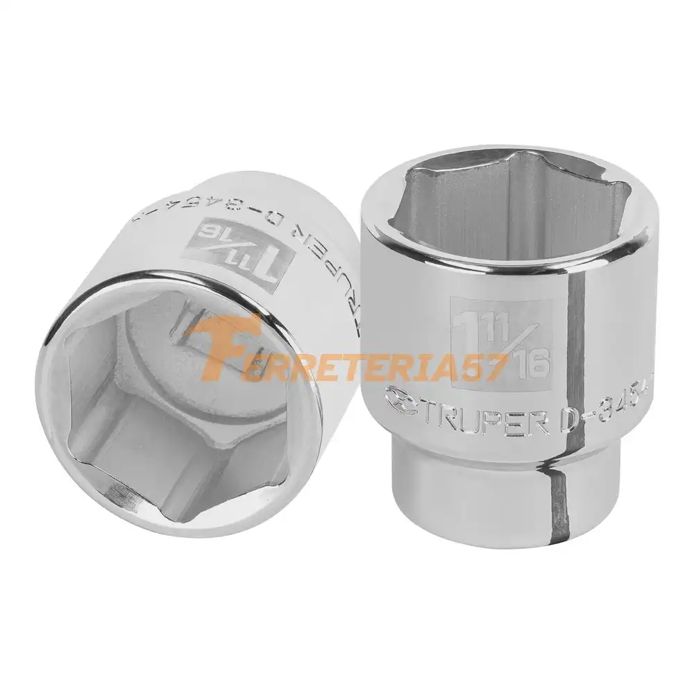 Dado de 1-11/16', 6 puntas, cuadro 3/4', Truper - 13835 - D-3454-H