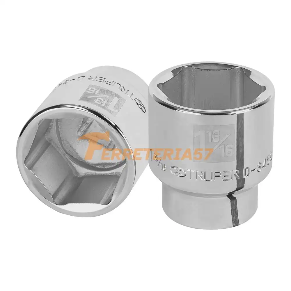 Dado de 1-13/16', 6 puntas, cuadro 3/4', Truper - 13837 - D-3458-H