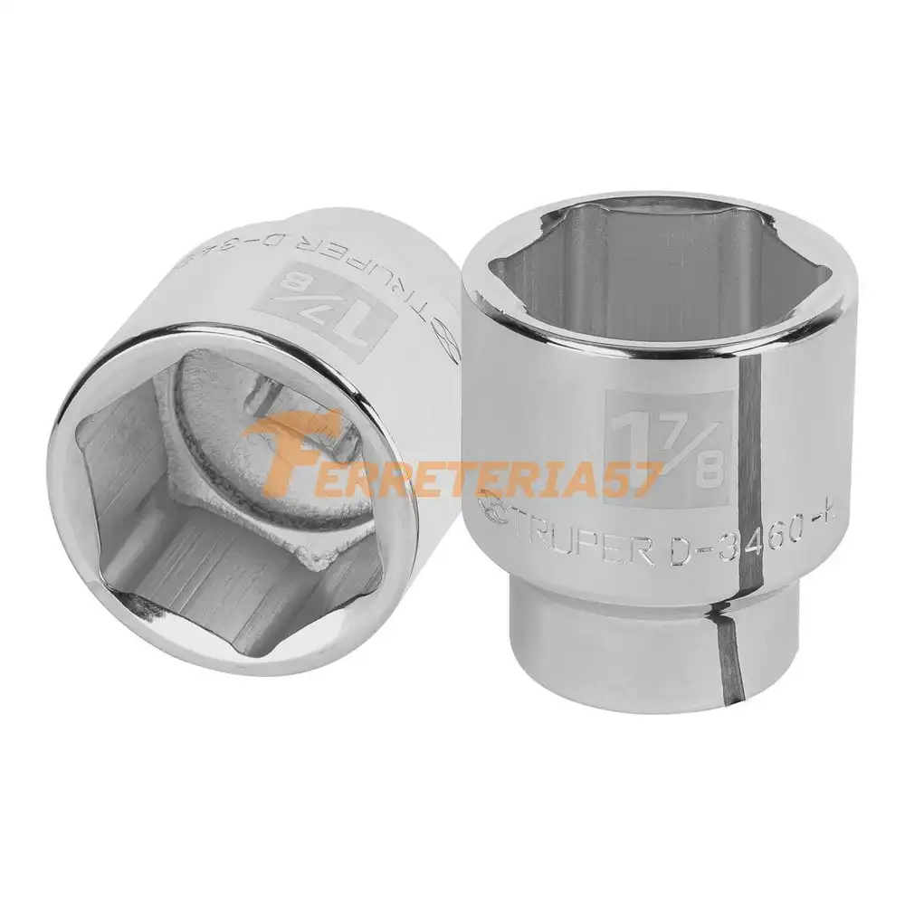 Dado de 1-7/8', 6 puntas, cuadro 3/4', Truper - 13838 - D-3460-H