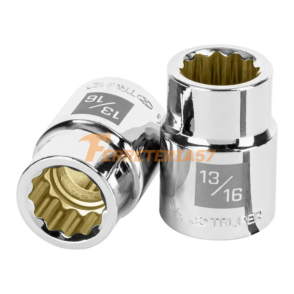 Dado de 13/16', 12 puntas, cuadro 3/4', Truper - 13851 - D-3426