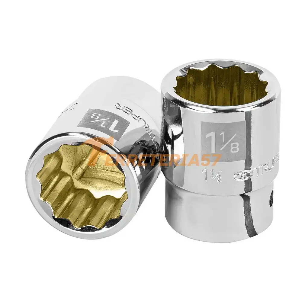 Dado de 1-1/8', 12 puntas, cuadro 3/4', Truper - 13856 - D-3436